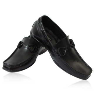 Black Elevator Loafers Shoes