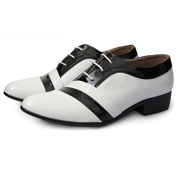 Black & White Height Increasing Shoes