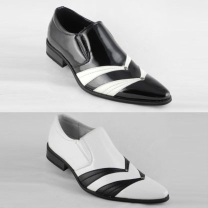 Black & White Elevator Shoes