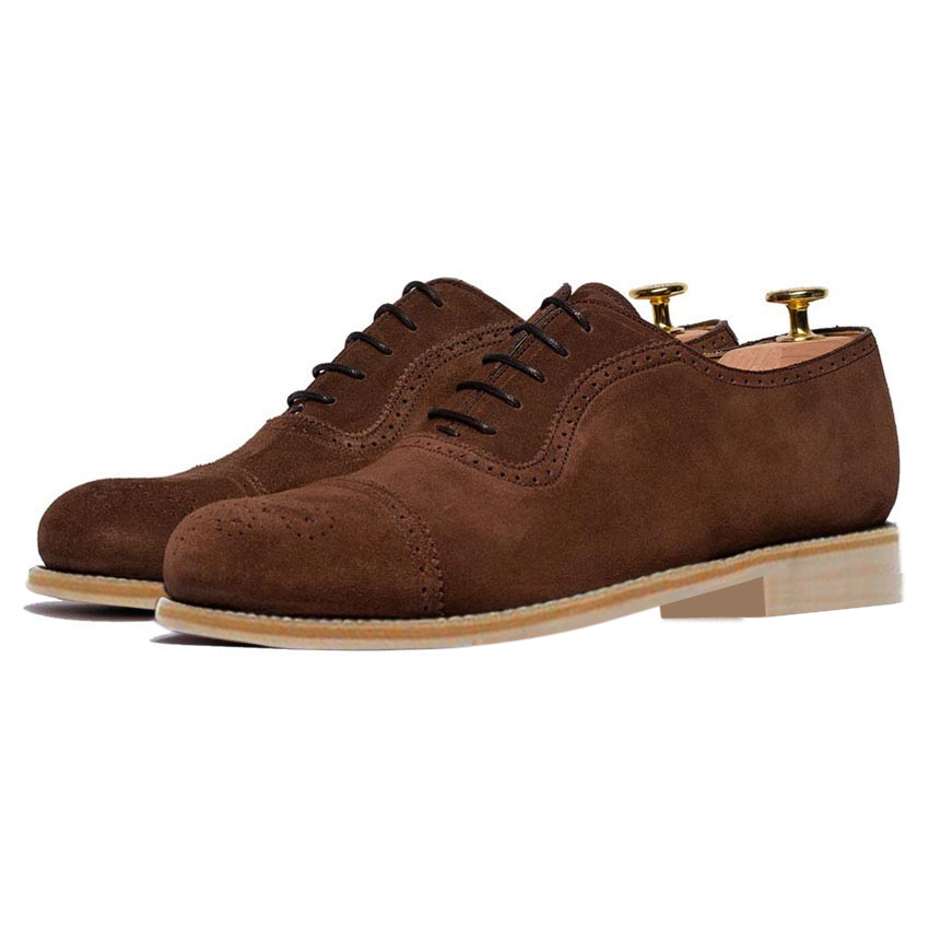 Suede Brown Elevator Shoes - Suede Leather Shoes