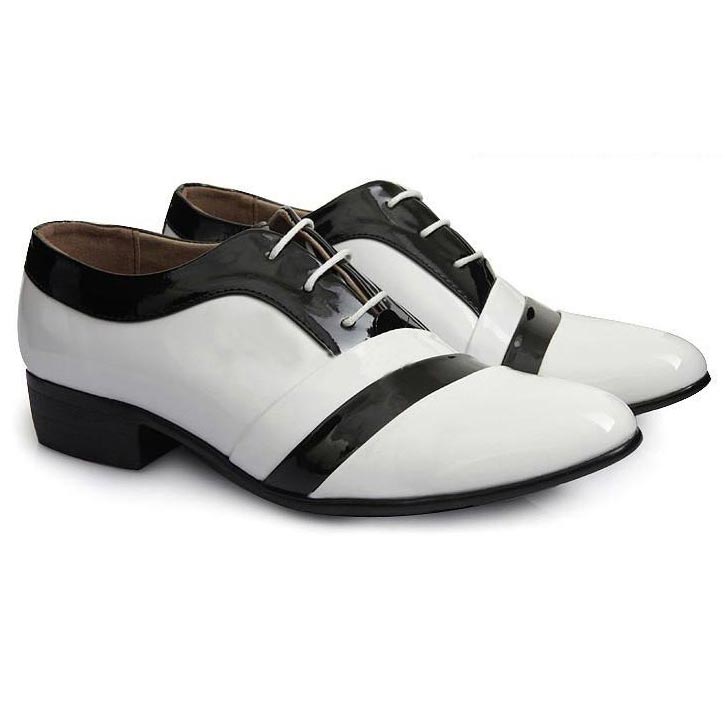 Black & White Height Increasing Shoes