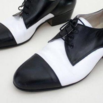 Black And White Elevator Shoes