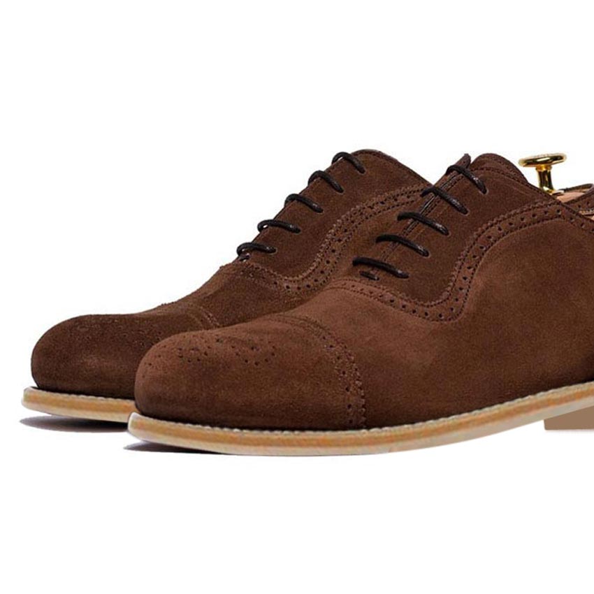 Suede Brown Elevator Shoes - Suede Leather Shoes