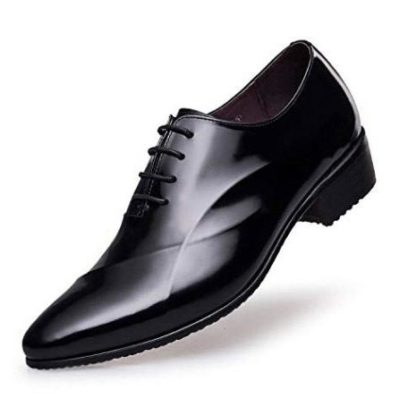 Leather Height Increasing Shoes - Genuine Leather Elevator Shoes