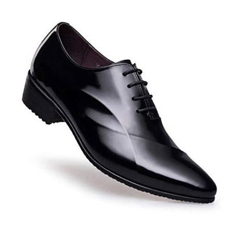 Leather Height Increasing Shoes - Genuine Leather Elevator Shoes